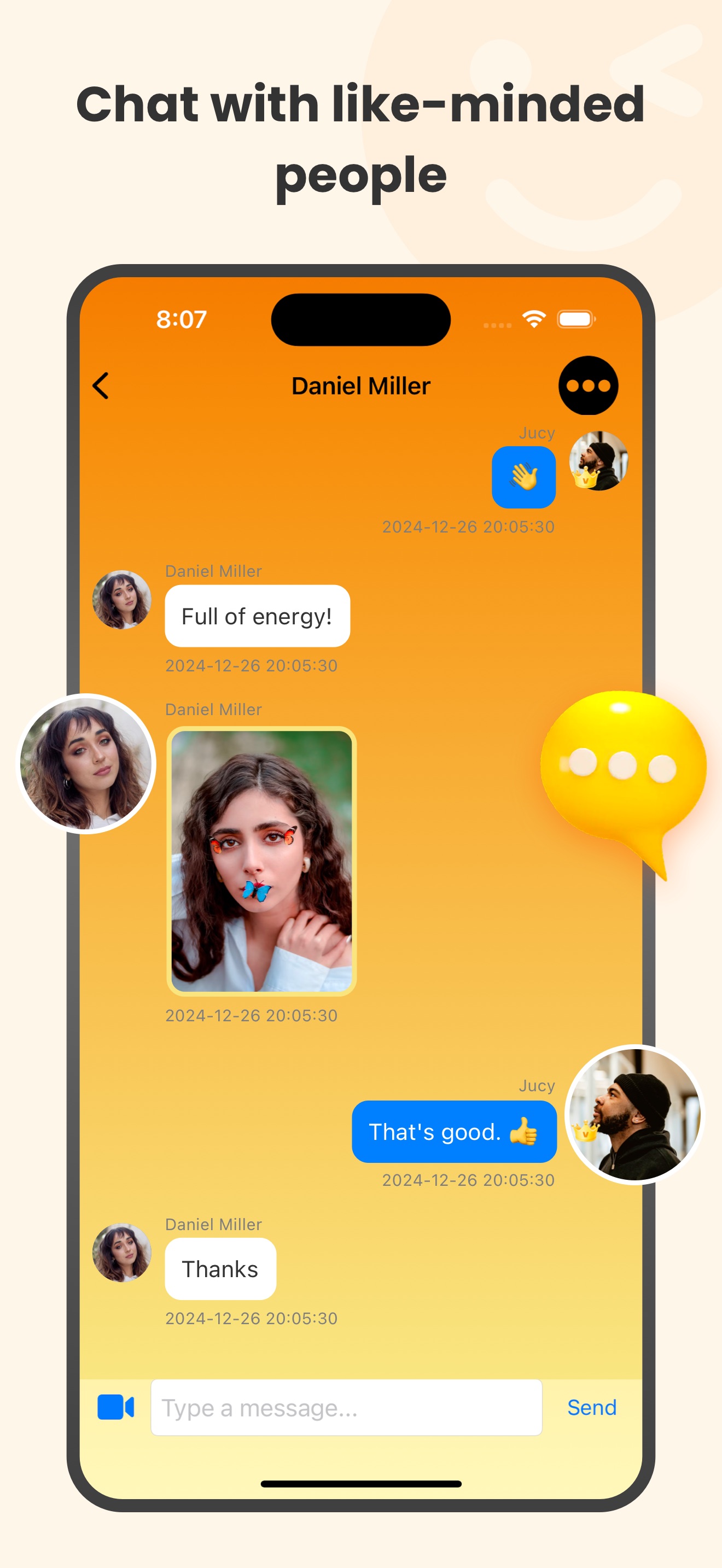 Chat with like-minded people